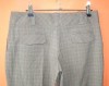 Dámské béžovo-hnědé kostkované bokové kalhoty