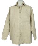 Pánská béžová vzorovaná košilová bunda Asos 