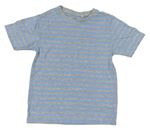 Světlemodro-šedé pruhované tričko Topolino