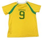Žluto-zelený funkční fotbalový dres Brasil zn. H&M
