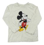 Smetanové triko s Mickey Disney