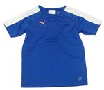 Modro-bílé sportovní funkční tričko s logem Puma