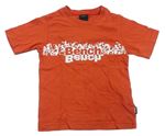 Oranžové tričko s logem Bench