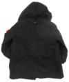 Černý vlněný podzimní kabátek s kapucí zn. Baker