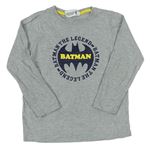 Šedé melírované triko Batman s nápisy Primark