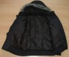 Černá šusťáková zimní bundička s kapucí vel. 12-13 let