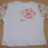 Růžovo-béžovo-bílé triko s kytičkami zn. Cherokee vel. 9 let