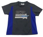 Tmavošedo-modré sportovní tričko s číslem C&A