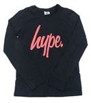 Černé triko s logem Hype 