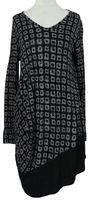 Dámské černo-šedé vzorované šaty zn. Capri 