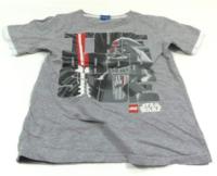 Šedé tričko s potiskem Star Wars zn. LEGO
