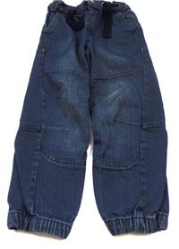 Modré riflové cuff kalhoty zn. DenimCo