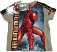 Nové - Béžové tričko s Iron Manem zn. Marvel