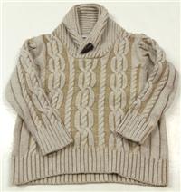 Béžový pletený svetr zn.Jasper Conran