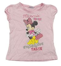 Růžové tričko s Minnie zn. Disney