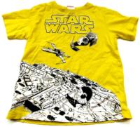 Žluté tričko s potiskem Star Wars zn. Next