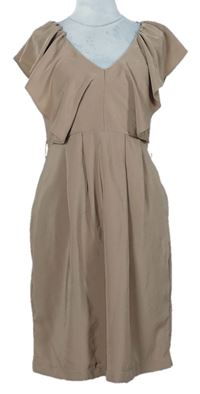 Dámské pískové šaty s volánky zn. H&M
