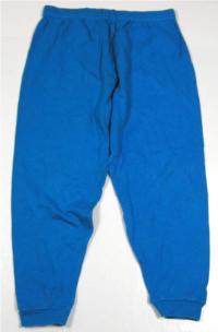 Modré pyžamové kalhoty