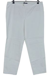 Dámské bílé elastické kalhoty s puky zn. Cambio 