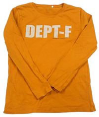 Oranžové triko s nápisem zn. Name it