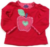 Růžové triko s jablíčkem zn. TU 