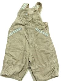 Béžové manšestrové laclové kalhoty s nášivkou zn. Mothercare