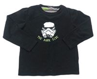 Černé fleecové pyžamové triko se Star Wars zn. Rebel