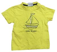 Žluté tričko s plachetnicí zn. Topolino