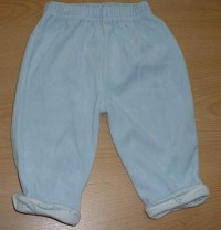 Modré sametové kalhoty