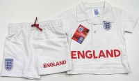 Outlet - 2set - Bílé tričko s límečkem+kraťásky zn. England