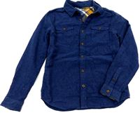 Modrá melírovaná košile s kapsami zn. F&F