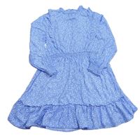 Modré květované lehké šaty zn. M&S
