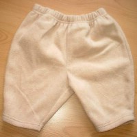 Béžové fleecové kalhoty