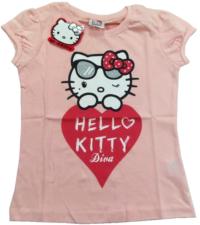 Nové - Světlerůžové tričko s Kitty zn. Sanrio