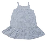 Modro-bílé pruhované šaty zn. F&F