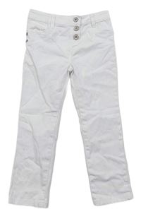 Bílé plátěné skinny kalhoty zn. Topolino