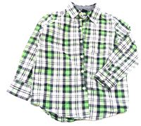 Tmavomodro-bílo-zelená kostkovaná košile zn. GAP