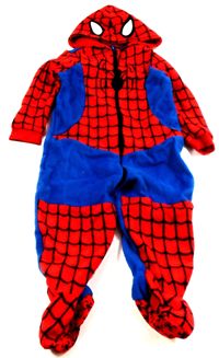 Červeno-modrá fleecová kombinéza se Spidermanem zn. George