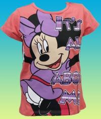 Nové - Lososové tričko s Minnií zn. George+Disney