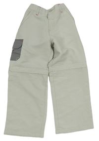 Světlešedé outdoorové kalhoty s kapsou zn. REGATTA