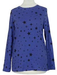 Dámské modré hvězdičkované triko zn. M&S