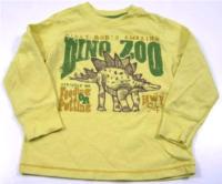 Žluté triko s nápisem a dinosaurem zn. Old Navy 