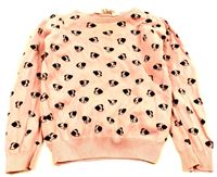 Růžový svetr s pejsky zn. H&M