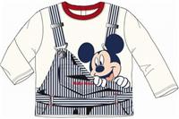 Nové - Smetanovo-pruhované triko s Mickeym zn. Disney 