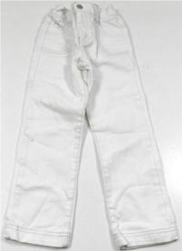 Bílé riflové kalhoty s kamínky zn. J jeans