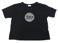 Černé crop tričko s logem zn. Juicy Couture 