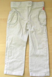 Béžové manžestrové kalhoty zn. Elle