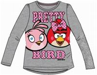 Nové - Šedé triko s Angry Birds 