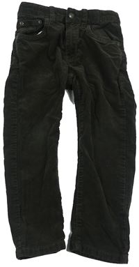 Hnědé manšestrové kalhoty zn. H&M