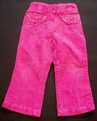 Růžové riflovo-sametové kalhoty zn. Early Days